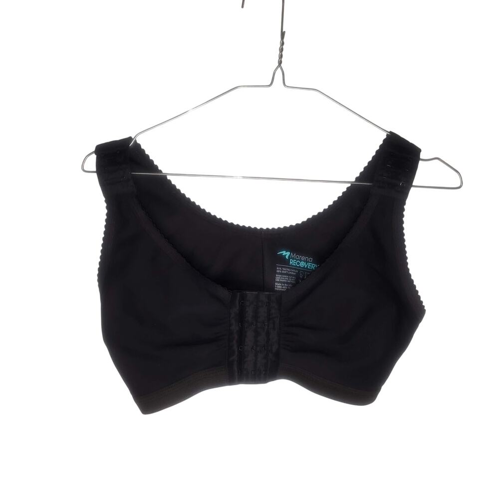 Marena Recovery Compression Adjustable Post Surgical Bra 3436 Black 34 36